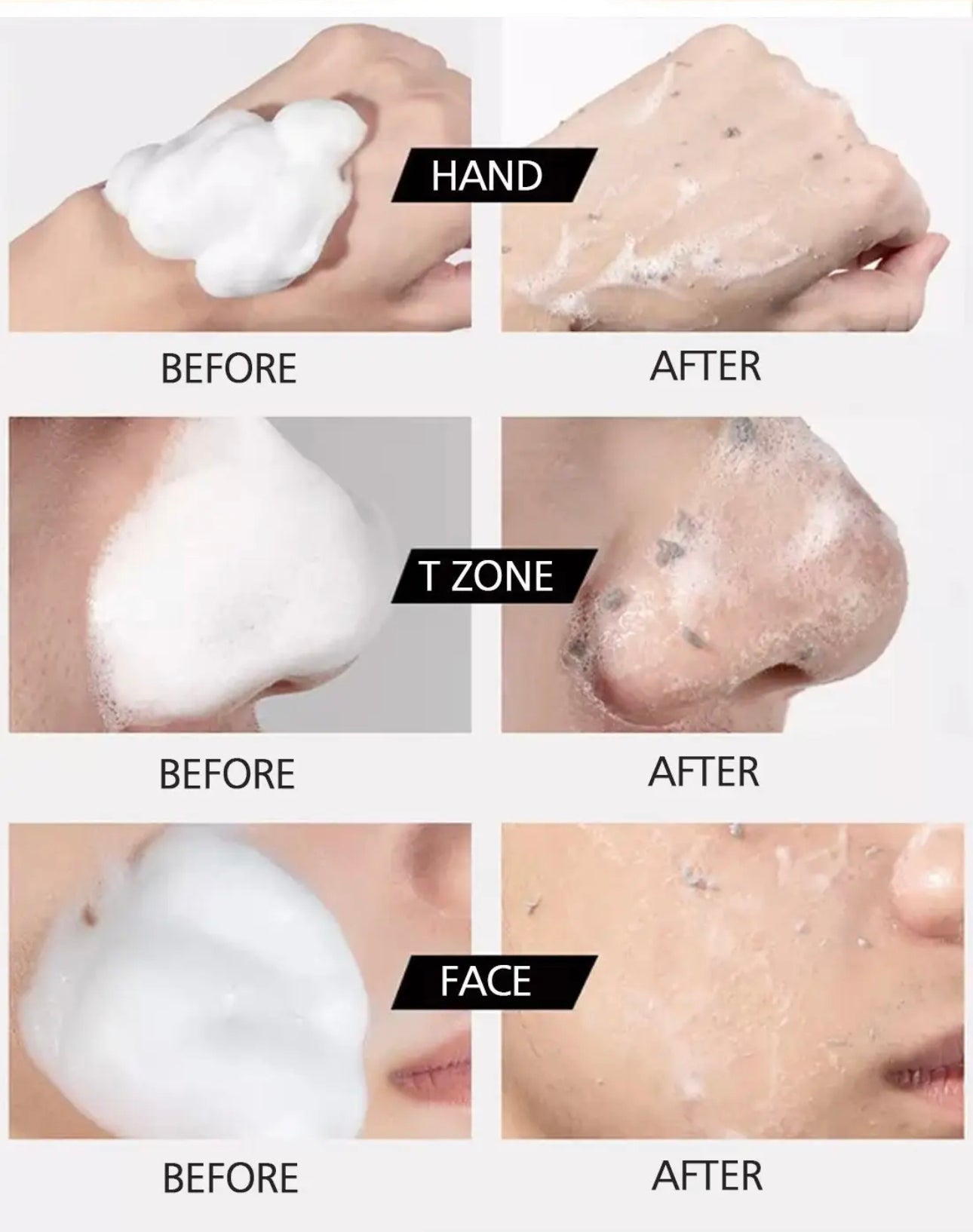 Exfoliating mousse